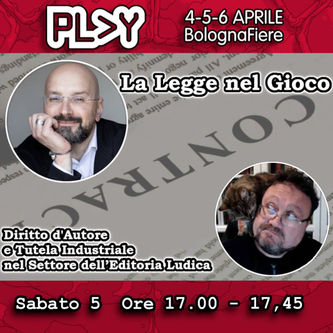 immagine evento: La Legge nel Gioco: Diritto d'Autore e Tutela Industriale nel Settore dell’Editoria Ludica