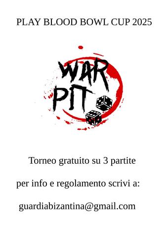 immagine evento: PLAY BLOOD BOWL CUP 2025